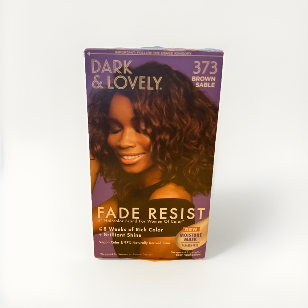 Dark and Lovely Fade Resist Hair Color Brown Sable Argan Oil & Vitamin E 373